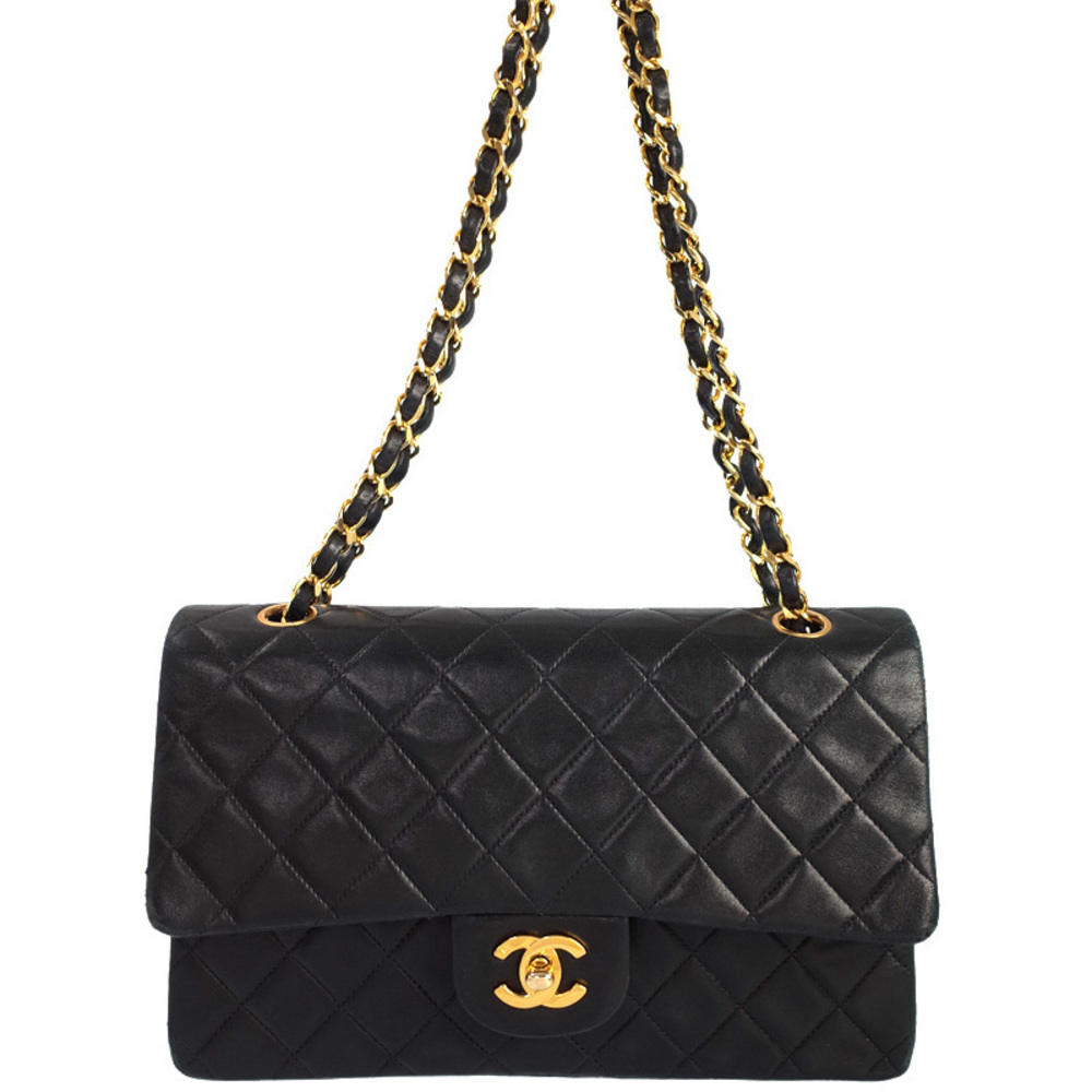 Chanel Matelasse Chain Shoulder Bag Black
